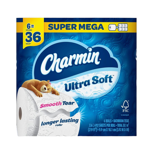 CharminUltra papier toilette doux 6 rouleaux Mega XL, 336 feuilles par rouleau (l'emballage peut varier) - Product Image 1