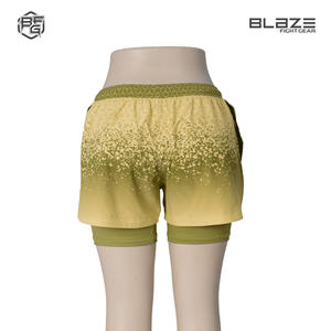 Pantalones cortos cómodos de gimnasio MMA de cintura alta para mujer personalizables de calidad superior, lona transpirable, logotipo personalizable, diseño de tamaño/color - Product Image 4