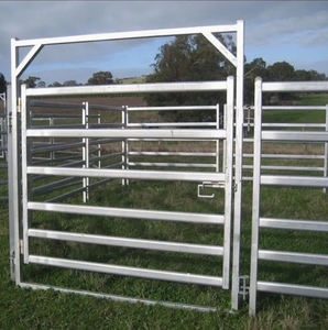 Paneles para Caballos Pesados, Postes de Cerca Portátiles de Hierro Galvanizado por Inmersión en Caliente para Ovejas y Ganado, Paneles de Cerca para Caballos con Alimentación para Ganado - Product Image 5
