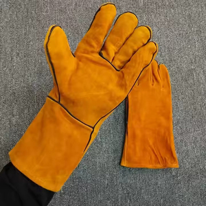 Resistente al calor Nuevo servicio personalizado OEM Guantes de soldadura de cuero Premium Nueva llegada Diseño de resistencia al calor Guantes de seguridad razonables - Product Image 6