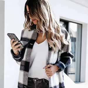 Camisas de gasa simples de colores sólidos para mujer, novedad de 2023, Blusa de gasa informal de manga larga para mujer, Tops, camisa de moda para mujer, ropa - Product Image 1