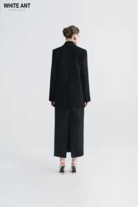 Trajes de mujer Blazers Alta calidad Pera Blazer sin cuello de un solo pecho Bolsillos Bolsas de ropa Whiteant Vietnam - Product Image 4