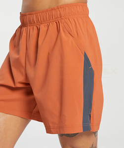Pantalones cortos deportivos de gimnasio para hombre OEM, ligeros, transpirables, de secado rápido, con cordón suave, patrón sólido, pantalones cortos de gimnasio para entrenamiento - Product Image 6