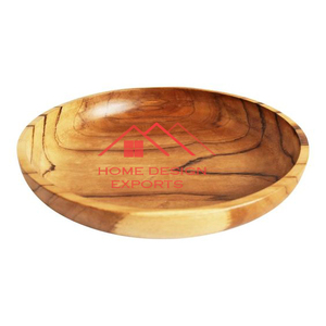 Plaque de chargeur faite à la main en bois de texture pour la maison Hôtel Servir des aliments Utiliser la plaque de chargeur au taux de gros à bas quantité minimale de commande - Product Image 4