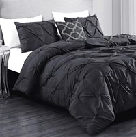 Ensemble de drap de lit personnalisé de haute qualité au nombre de fils 100% coton Ensemble de couette d'hôtel Literie de luxe