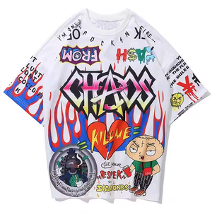 Camiseta con Logotipo Personalizado, 100% Algodón, Impresión DTG 3D, Manga Corta, Cuello Redondo, Camiseta Personalizada para Hombre - Product Image 6