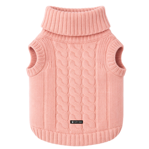 Suéter de punto trenzado para perro, color marrón, cálido para invierno, jersey suave de punto para mascotas, ropa cómoda para perros en clima frío. - Product Image 5