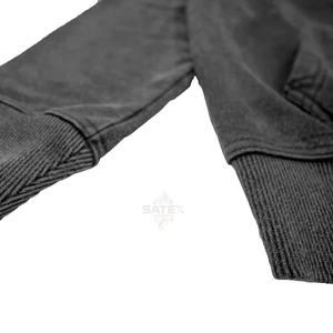 Sweat-shirts à capuche unisexes personnalisés, lavage à l'acide, hiver, surdimensionnés, en molleton, délavés, vintage, mélange polyester/coton - Product Image 4