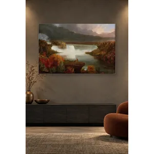 Fida Thomas Cole Imprimé sur toile des chutes de Niagara en automne - Product Image 2