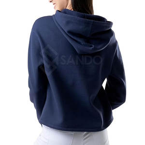 เสื้อฮู้ดมีซิปแบบสวมหัวมีฮู้ดสำหรับผู้หญิงสไตล์ที่เป็นเอกลักษณ์ระบายอากาศได้ดีมีซิปครึ่งตัววัสดุที่ดีที่สุด - Product Image 2