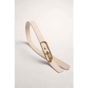 Ceinture fine beige à boucle longue pour femme, ceinture pour veste, ceinture pour chemise, ceinture pour robe KMR003 - Beige2 - Product Image 5