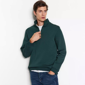 Sweat-shirt à demi fermeture éclair pour hommes, meilleure vente sur mesure, livraison directe d'usine, nouveau design de sweat-shirt pour hommes - Product Image 1