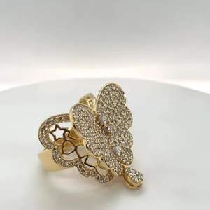 Bague de mariage pour femme en or massif 14 carats avec diamant naturel rond de 3,59 carats - Product Image 2