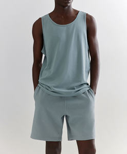 เครื่องแต่งกายแนวสตรีทลำลองแฟชั่นใหม่สำหรับผู้ชายกางเกงวิ่งมีเชือกผูกเอวสูงผ้าฝ้ายระบายอากาศได้ดีขนาดใหญ่พิมพ์ลายตามสั่ง100% - Product Image 1