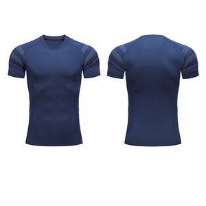 Fitness t-shirt à manches courtes décontracté coupe ajustée haut de sport chemise de Compression athlétique couche de base sport t-shirts vêtements de Jogging - Product Image 1