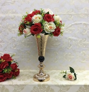 Florero de hierro para interiores y exteriores con diseño de tendencia a la venta para eventos de boda, jarrón decorativo de suelo de Metal, recién llegado - Product Image 6