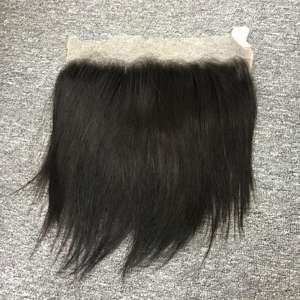 Venta de cabello humano de color negro Frontal de encaje recto natural de alta calidad para mujeres de extensiones de cabello vietnamita - Product Image 3