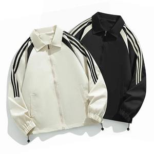 Veste universitaire décontractée unisexe d'hiver, col rond, tissu en laine, respirant, séchage rapide, écologique, coupe-vent, logo sur le devant - Product Image 1