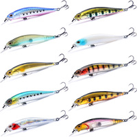 Leurre dur magnétique à transfert de poids, type Minnow suspendu, 9cm 8.4g, en plastique et métal, pour la pêche au bar en eau douce et salée