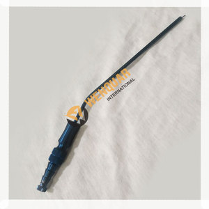 Instrument de Tube d'aspiration chirurgical manuel Frazier de haute qualité pour les soins ORL et dentaires en acier inoxydable couleur titane bleu - Product Image 3