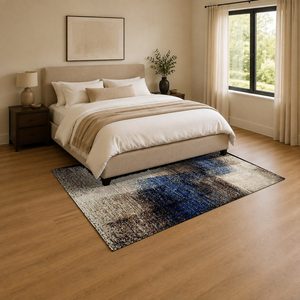 Alfombra de Chenilla Lavable a Máquina, Antideslizante, con Estampado Digital Oriental Tradicional en Gris Carbón, Modelo LXDP-0627 de RUGS DEPOT, Venta al Por Mayor - Product Image 3