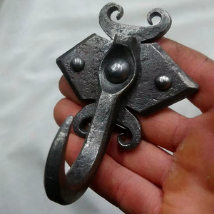 ตะขอติดผนังแบบวินเทจทำจากเหล็กหล่อสำหรับบ้านไร่แบบชนบทการตกแต่งภายในห้องครัวและห้องนอน - Product Image 1