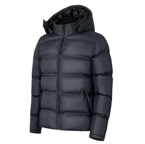 Nouvelle arrivée, veste matelassée décontractée, OEM, épaisse, unisexe, grande taille, surdimensionnée, noire, en gros, à capuche, personnalisée, pour homme, 2026 - Product Image 2