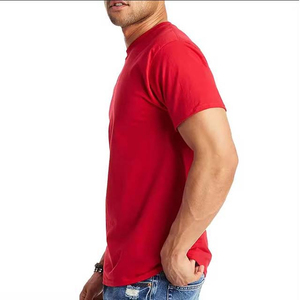 Camisetas de manga corta con logotipo personalizado para hombre, transpirable, 280g, tejido de algodón y poliéster, respetuoso con el medio ambiente, estilo formal de calle, venta al por mayor - Product Image 3