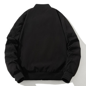 Blouson d'aviateur en toile coupe ajustée automne hiver 2022 pour hommes personnalisé coupe-vent respirant séchage rapide décontracté manches longues - Product Image 6