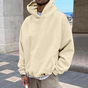 Lujo personalizado 500 Gsm 600 Gsm Sudadera con capucha Drop Shoulder Hoodies para hombre 100% algodón de gran tamaño de alta calidad Heavyweight Hoodie - Product Image 1