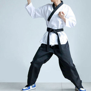 Conjuntos de uniformes de Taekwondo de manga larga de poliéster/algodón superventas OEM, colores personalizables y logotipo unisex para adultos al por mayor - Product Image 6