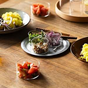 Ensemble de bols de service empilables en verre borosilicate de qualité supérieure, légers, pour la cuisine et la salle à manger - Product Image 1