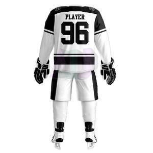 Conjuntos de Uniformes de Hockey sobre Hielo de Alto Rendimiento, Tela 100% Poliéster, Tecnología Transpirable que Absorbe la Humedad, Colores y Tallas Personalizables - Product Image 5