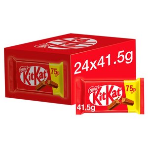 Vente en gros directe d'usine à prix compétitif Nestlee KitKat Barre de chocolat au lait à 4 doigts 24 x 41,5g Prix bas - Product Image 1