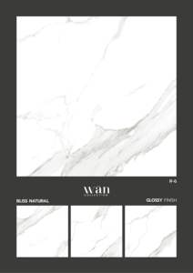 Azulejos de porcelana pulida brillante Statuario de 600x600mm Suelos con aspecto de mármol - Product Image 6