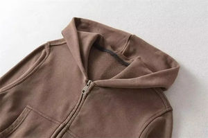 Logo personnalisé de haute qualité imprimé femmes Zip up polaire Crop Top Hoodies pour les femmes - Product Image 4