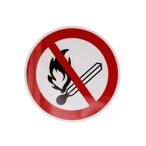 Cartel de prohibición "Prohibido el acceso", ISO 7010, película, autoadhesivo, 100 mm, paquete = 10 piezas - Product Image 3