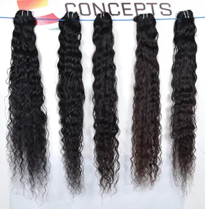 Raw Unprocessed natural Curly Bundles vendor Virgin Cuticle Aligned Indian Human Hair extensions