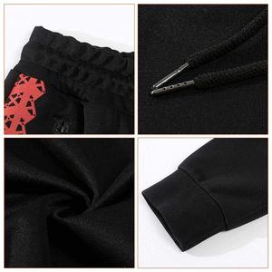 Survêtements décontractés d'hiver pour hommes de haute qualité, 100% coton, légers, respirants, unis, vêtements de sport avec livraison rapide - Product Image 5