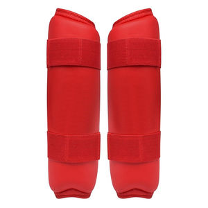 สนับหน้าแข้งสำหรับมวยทำจากโรงงานผลิตโลโก้ตามสั่งวัสดุ PU - Product Image 6