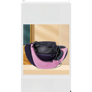 Zaino Trasportino Portatile per Animali Domestici, Borsa a Tracolla Comoda con Chiusura a Cerniera, Materiale Solido in Rete PC per Cani, Viaggi all'Aperto - Product Image 6