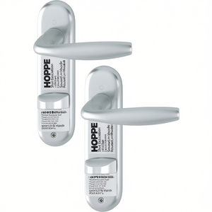 HOPPE Short Escutcheon Set with Rounded Lever Handle New York 1810/273KP Aluminium F1 SK/OL <b>Fireplace</b> Sets & <b>Accessories</b> - Product Image 3