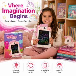 Tableta de Escritura LCD de 8.5 Pulgadas Paladin Pharma para Niños, Pizarra de Dibujo Digital con Diseño de Unicornio |   Juguete Educativo Reutilizable para Ejercicios de Matemáticas - Product Image 2