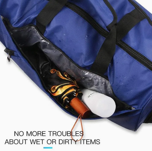 Sac de sport unisexe, sangle réglable, plusieurs poches, fermeture à glissière, portable, fitness solide - Product Image 5