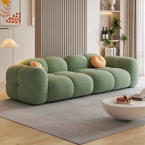 Sofá Seccional Moderno de Terciopelo para Apartamento, con Compresión Sellada, Grande, Premium, de Chenilla, Asientos Cómodos Tipo Nube, Sin Montaje - Product Image 5
