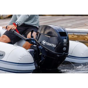 T o h a t s u 9.8 HP Tiller Moteur hors-bord MFS9.8C Authentique Original - Product Image 5