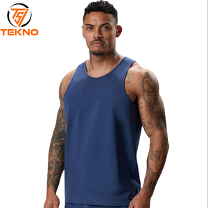 Venta al por mayor de algodón personalizado Fitness sin mangas de las mujeres camiseta sin mangas ropa de talla grande camiseta sin mangas para los hombres de gran tamaño camiseta sin mangas informal de verano - Product Image 1