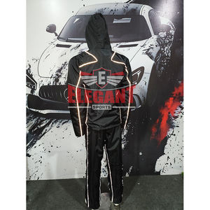 Chándal Reflector de nailon para hombre, chaqueta cortavientos de dos piezas con logotipo personalizado, pantalones ligeros a prueba de viento y transpirables - Product Image 6