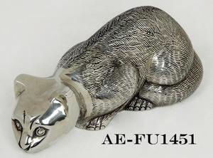 Estatuilla de gato de latón macizo, urna de cremación, urna decorativa de estilo americano para honrar a las mascotas y el amor y la lealtad incondicionales - Product Image 6