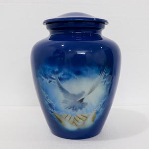 Urne funéraire classique en aluminium de haute qualité pour adultes, fournitures funéraires, urne funéraire commémorative pour les cendres humaines, souvenir - Product Image 2